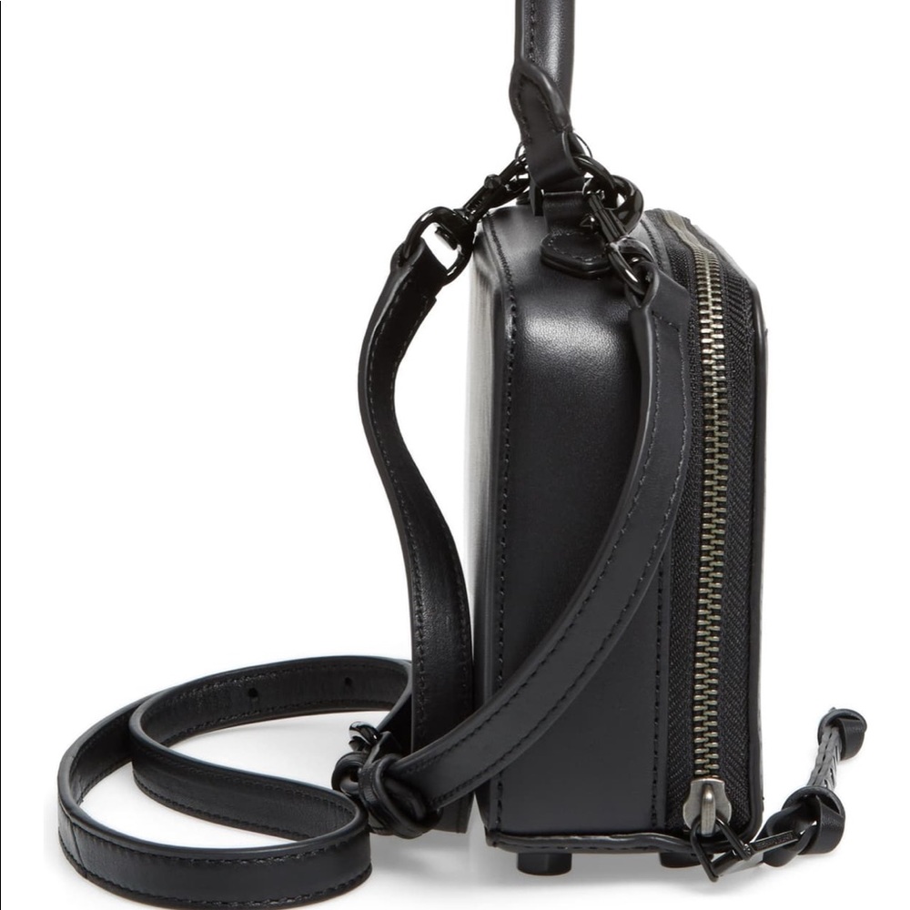 Rebecca Minkoff Orange Box Leather Crossbody - Picture 4 of 5